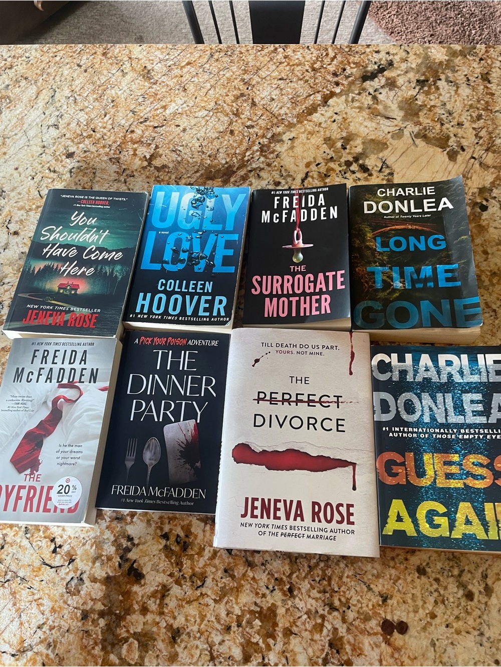 Mixed Paperback Thriller Bundle - Assorted Covers (Black, Blue, White, Red)